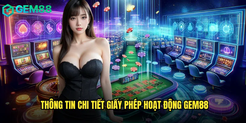 Thông tin chi tiết giấy phép hoạt động gem88